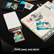 Polaroid Hi-Print - 2nd Generation Bluetooth Connected 2x3 Pocket Photo Dye-Sub Printer - White Printer Only (9128)
