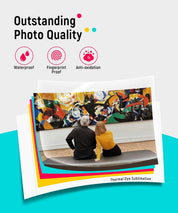Liene M100 4x6'' Photo Printer, Phone Printer 100 Sheets & 3 Cartridges, Full-Color Photo, Portable Instant Photo Printer for iPhone Android, Thermal Dye Sublimation, Wi-Fi Picture Printer 100 Papers