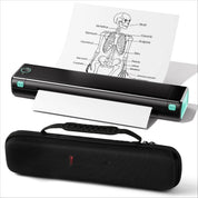 Phomemo Portable Printers Wireless for Travel, M08F Thermal Bluetooth Printer Support for 8.5"x11" US Letter, Small Inkless Printer Compatible with iOS, Android, Laptop for Car, Office, Home