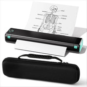 Phomemo Portable Printers Wireless for Travel, M08F Thermal Bluetooth Printer Support for 8.5"x11" US Letter, Small Inkless Printer Compatible with iOS, Android, Laptop for Car, Office, Home