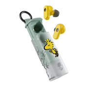 Skullcandy Dime Evo Wireless Earbuds, Bluetooth Headphones, Noise Isolating Fit, Up to 36 Hours Battery, Microphone for iPhone Android, Easy Carry with Clip-Anywhere Case - True Black