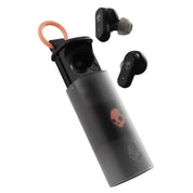 Skullcandy Dime Evo Wireless Earbuds, Bluetooth Headphones, Noise Isolating Fit, Up to 36 Hours Battery, Microphone for iPhone Android, Easy Carry with Clip-Anywhere Case - True Black