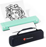 Phomemo Portable Wireless Printer - Travel-Sized, Compatible with iOS & Android, Bluetooth, Supports 8.5" X 11" Letter Thermal Paper, Includes 1 Case