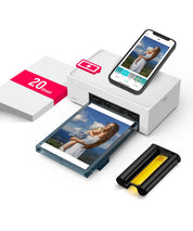 Liene M100 4x6'' Photo Printer, Phone Printer 100 Sheets & 3 Cartridges, Full-Color Photo, Portable Instant Photo Printer for iPhone Android, Thermal Dye Sublimation, Wi-Fi Picture Printer 100 Papers
