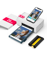 Liene M100 4x6'' Photo Printer, Phone Printer 100 Sheets & 3 Cartridges, Full-Color Photo, Portable Instant Photo Printer for iPhone Android, Thermal Dye Sublimation, Wi-Fi Picture Printer 100 Papers