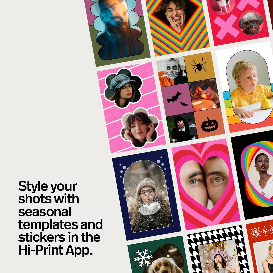 Polaroid Hi-Print - 2nd Generation Bluetooth Connected 2x3 Pocket Photo Dye-Sub Printer - White Printer Only (9128)