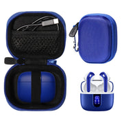 Case for TAGRY X08 Bluetooth Headphones True Wireless Earbuds 60H, mesh Pocket for Charge Cable (Rose Gold)