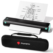 Phomemo Portable Printers Wireless for Travel, M08F Thermal Bluetooth Printer Support for 8.5"x11" US Letter, Small Inkless Printer Compatible with iOS, Android, Laptop for Car, Office, Home