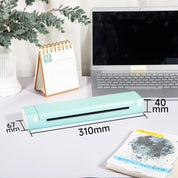Phomemo Portable Wireless Printer - Travel-Sized, Compatible with iOS & Android, Bluetooth, Supports 8.5" X 11" Letter Thermal Paper, Includes 1 Case