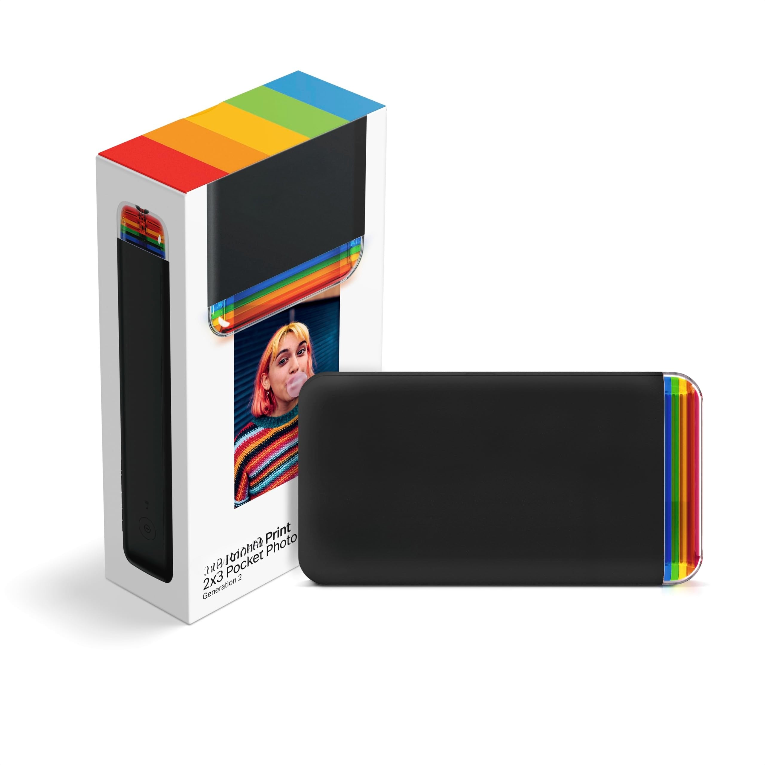 Polaroid Hi-Print - 2nd Generation Bluetooth Connected 2x3 Pocket Photo Dye-Sub Printer - White Printer Only (9128)