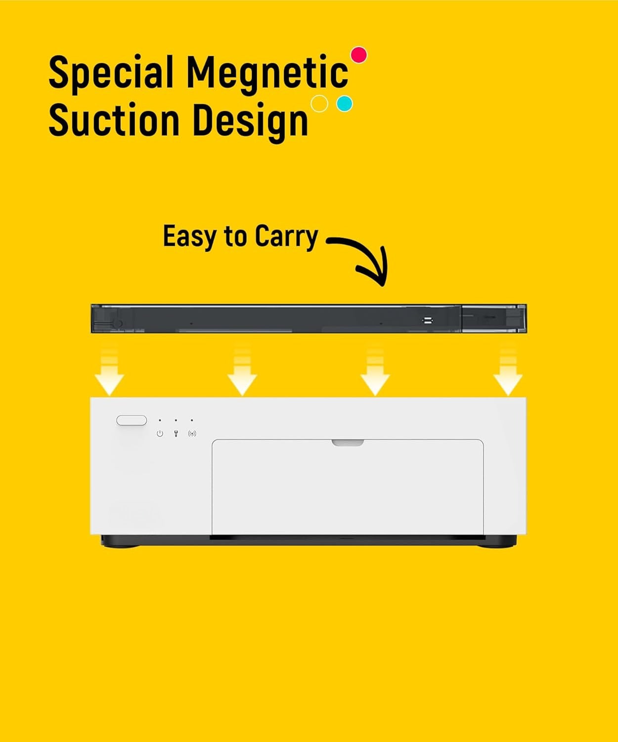 Liene M100 4x6'' Photo Printer, Phone Printer 100 Sheets & 3 Cartridges, Full-Color Photo, Portable Instant Photo Printer for iPhone Android, Thermal Dye Sublimation, Wi-Fi Picture Printer 100 Papers