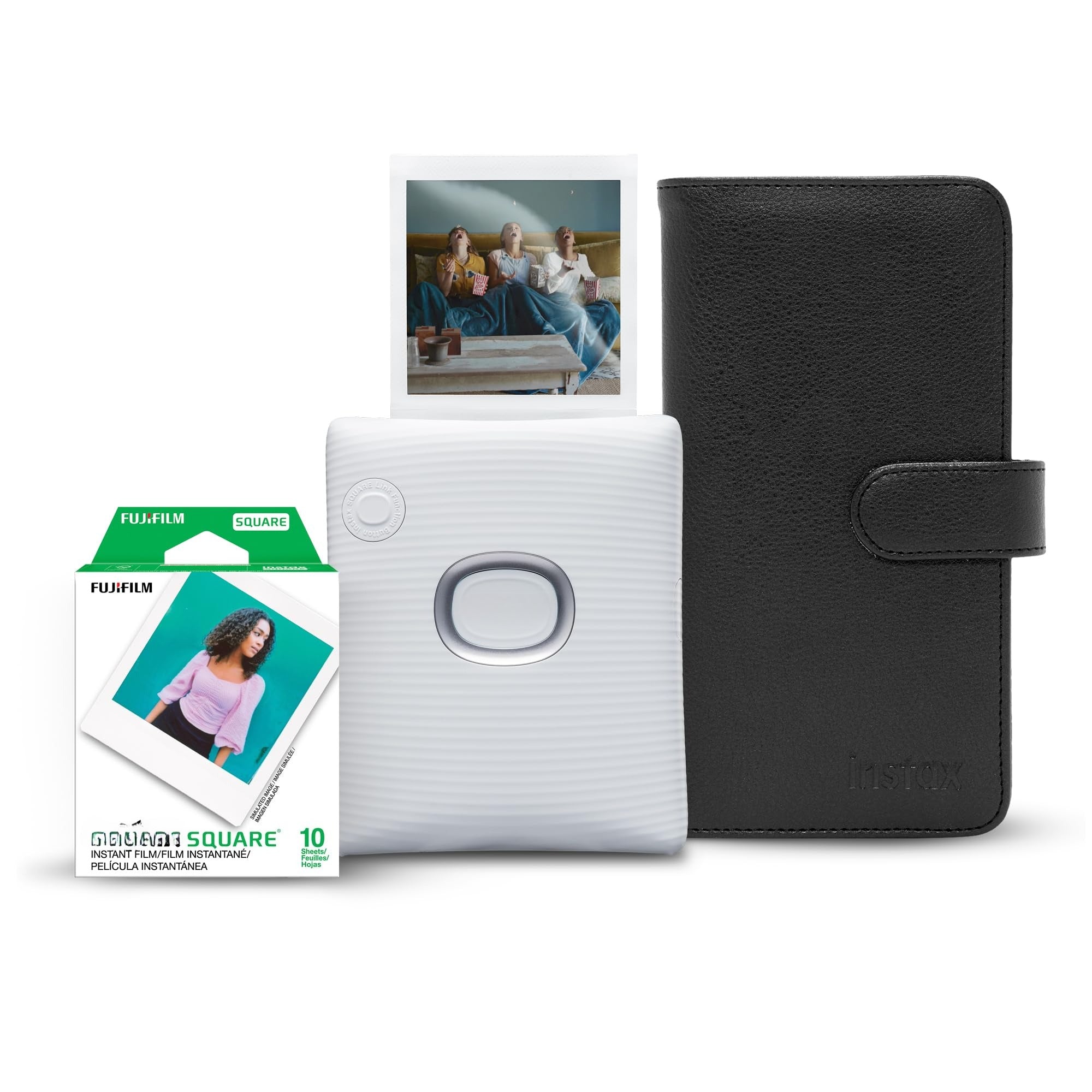 Fujifilm Instax Square Link Smartphone Printer - Midnight Green