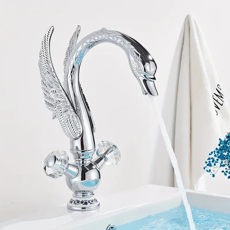 1pc victorian elegant golden bathroom faucet swan spout - Temu