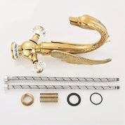 1pc victorian elegant golden bathroom faucet swan spout - Temu