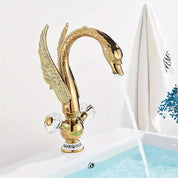 1pc victorian elegant golden bathroom faucet swan spout - Temu