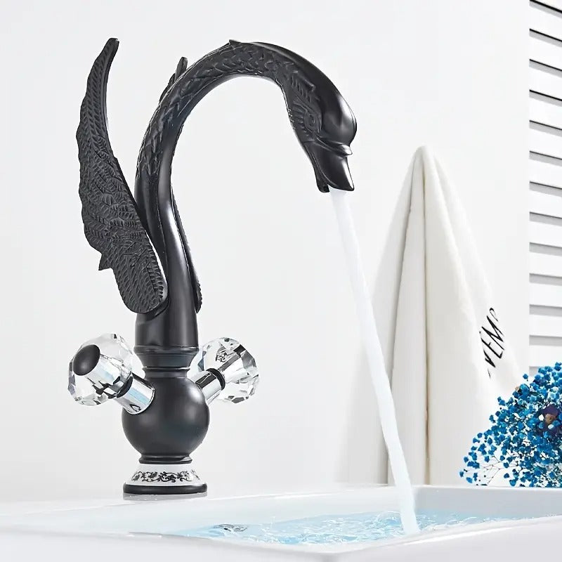 1pc victorian elegant golden bathroom faucet swan spout - Temu